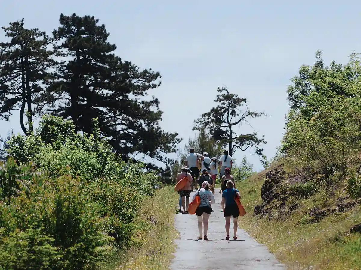 Short walk to Vranjina Monastery during the Vranjina Island kayak tour, Skadar Lake